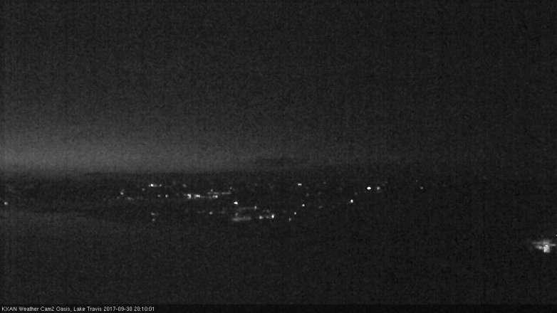 Lake Travis webcam, September 30, 2017 7:35 PM CT