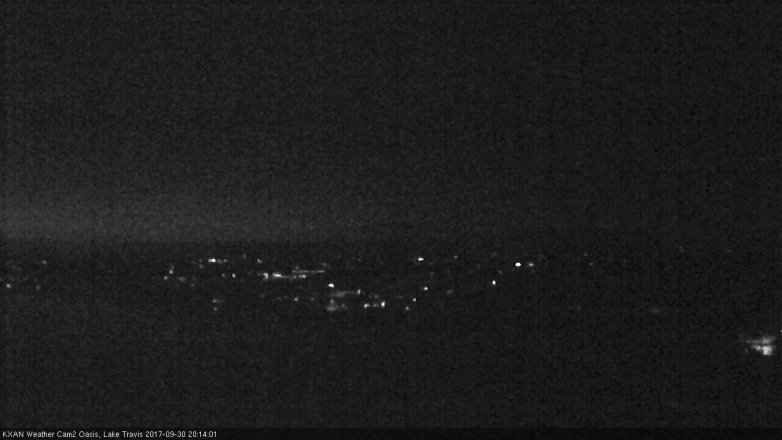 Lake Travis webcam, September 30, 2017 7:45 PM CT