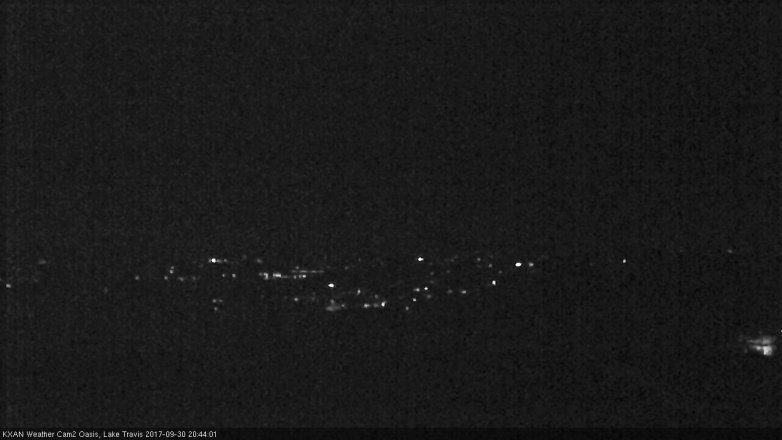 Lake Travis webcam, September 30, 2017 8:05 PM CT