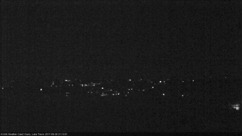 Lake Travis webcam, September 30, 2017 8:20 PM CT