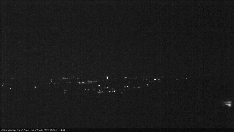 Lake Travis webcam, September 30, 2017 8:40 PM CT