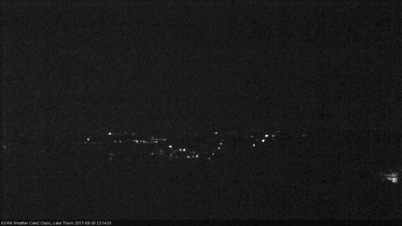 Lake Travis webcam, September 30, 2017 10:35 PM CT