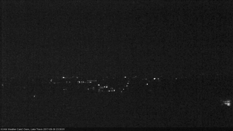 Lake Travis webcam, September 30, 2017 10:40 PM CT