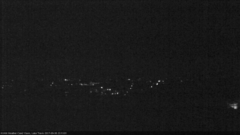 Lake Travis webcam, September 30, 2017 10:45 PM CT