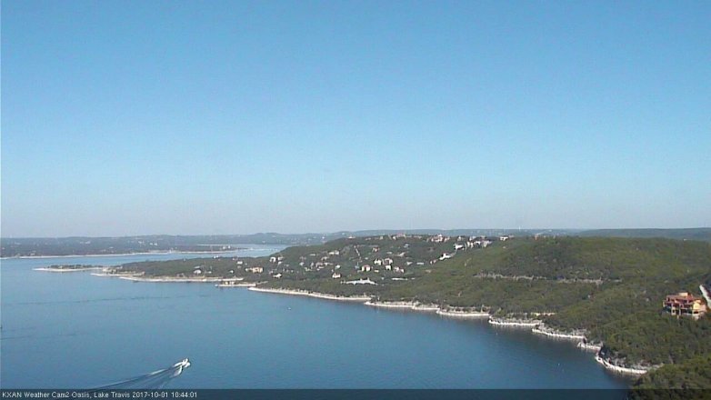 Lake Travis webcam, October 1, 2017 10:05 AM CT