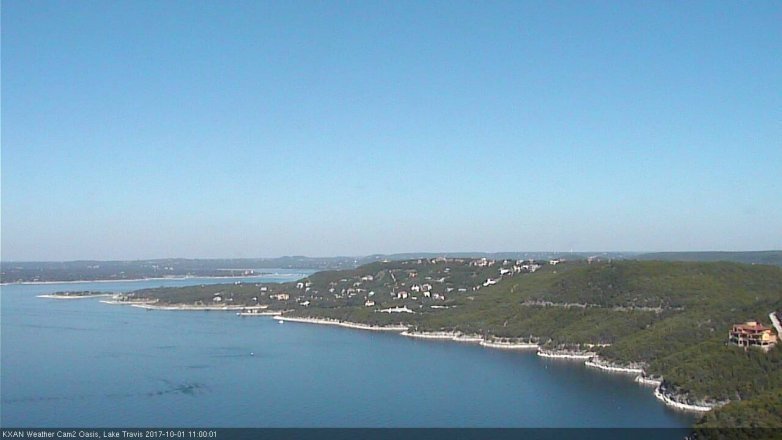 Lake Travis webcam, October 1, 2017 10:20 AM CT