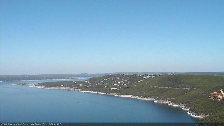 Lake Travis webcam, October 1, 2017 10:25 AM CT