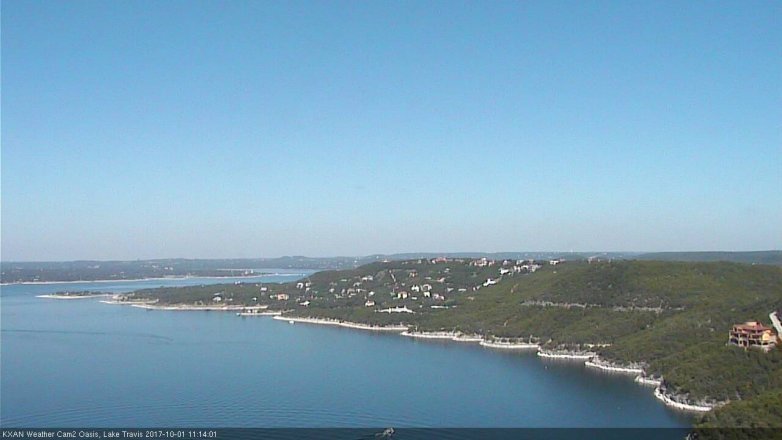 Lake Travis webcam, October 1, 2017 10:45 AM CT