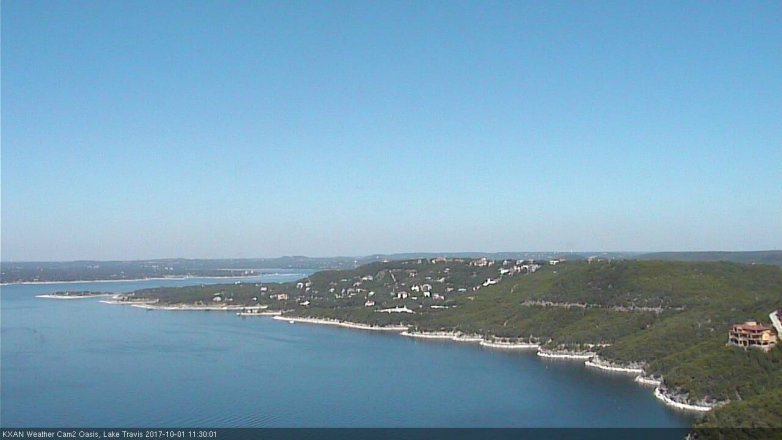 Lake Travis webcam, October 1, 2017 10:55 AM CT