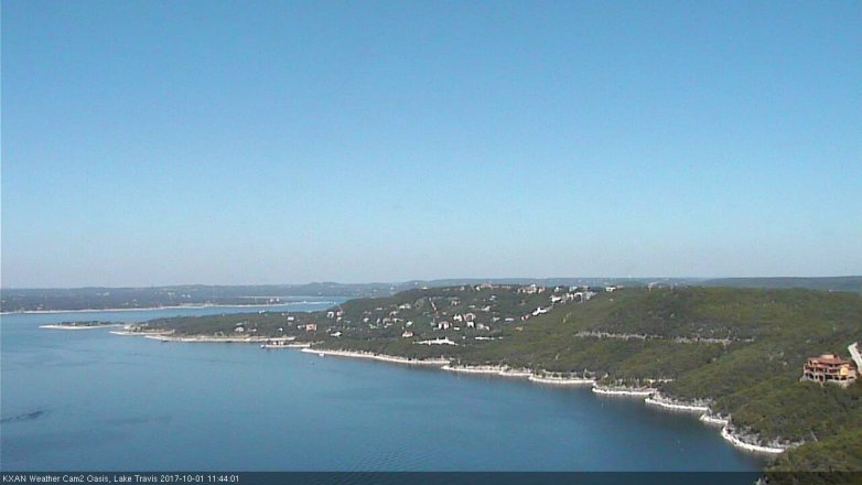 Lake Travis webcam, October 1, 2017 11:00 AM CT