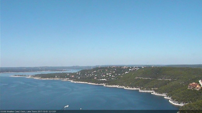 Lake Travis webcam, October 1, 2017 11:35 AM CT