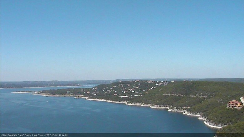 Lake Travis webcam, October 1, 2017 12:05 PM CT