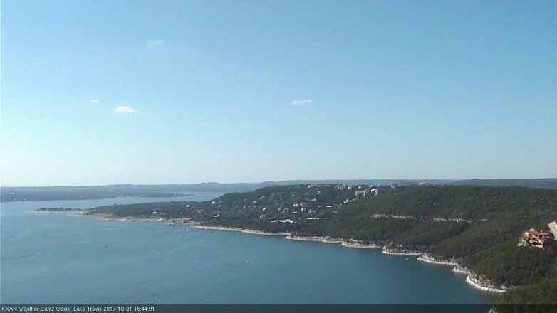 Lake Travis webcam, October 1, 2017 3:10 PM CT