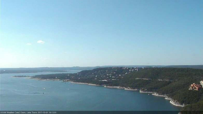 Lake Travis webcam, October 1, 2017 3:30 PM CT