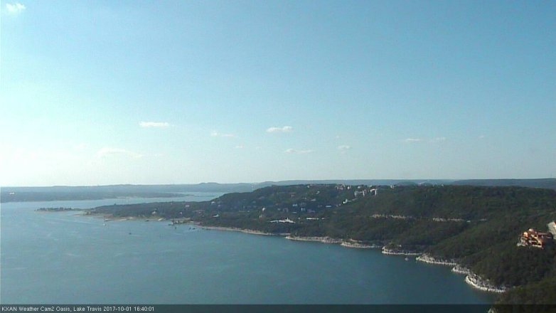 Lake Travis webcam, October 1, 2017 3:50 PM CT