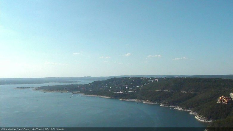 Lake Travis webcam, October 1, 2017 4:15 PM CT