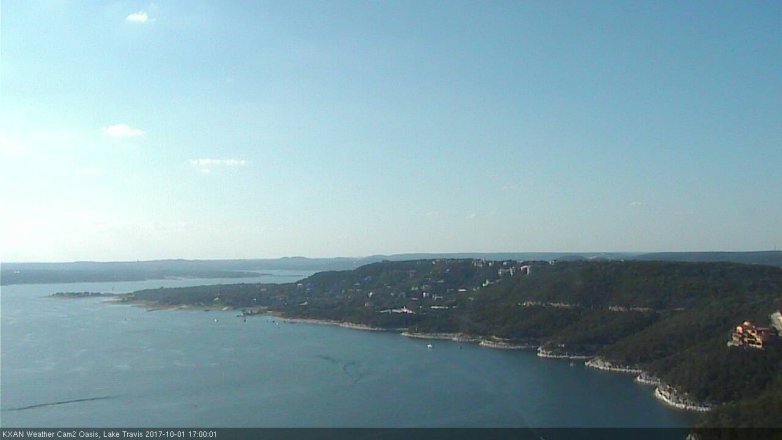 Lake Travis webcam, October 1, 2017 4:30 PM CT