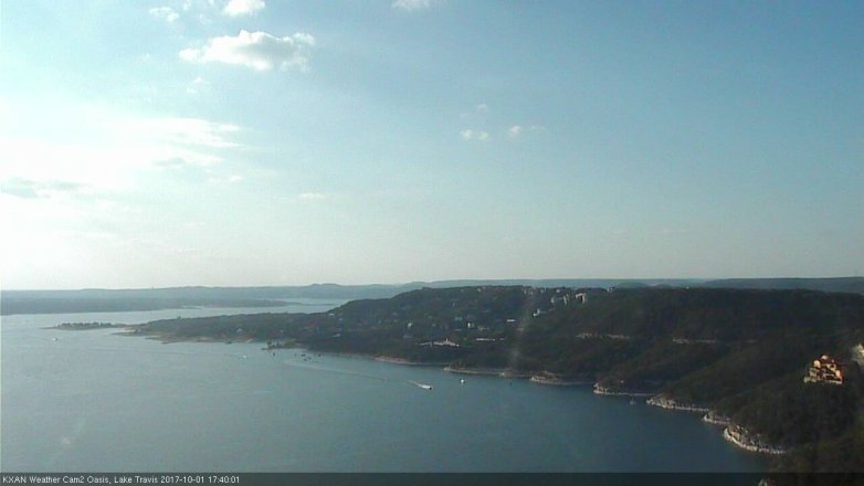 Lake Travis webcam, October 1, 2017 5:05 PM CT