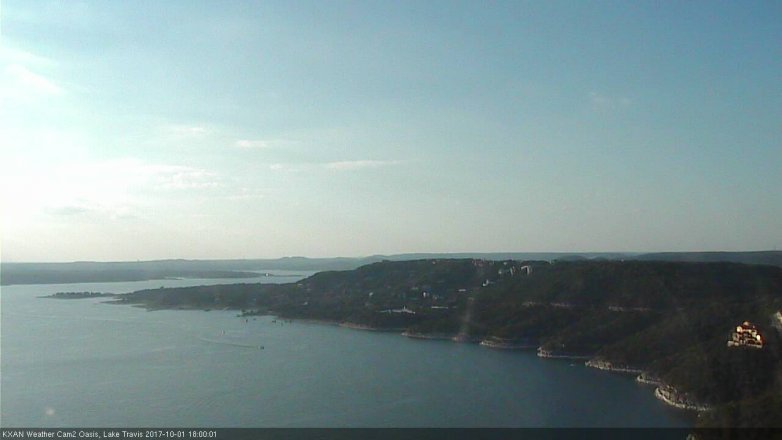 Lake Travis webcam, October 1, 2017 5:10 PM CT