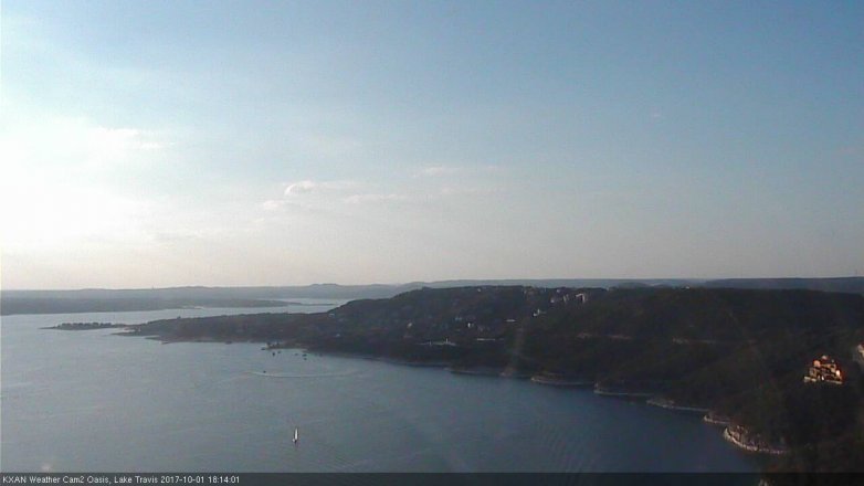 Lake Travis webcam, October 1, 2017 5:40 PM CT