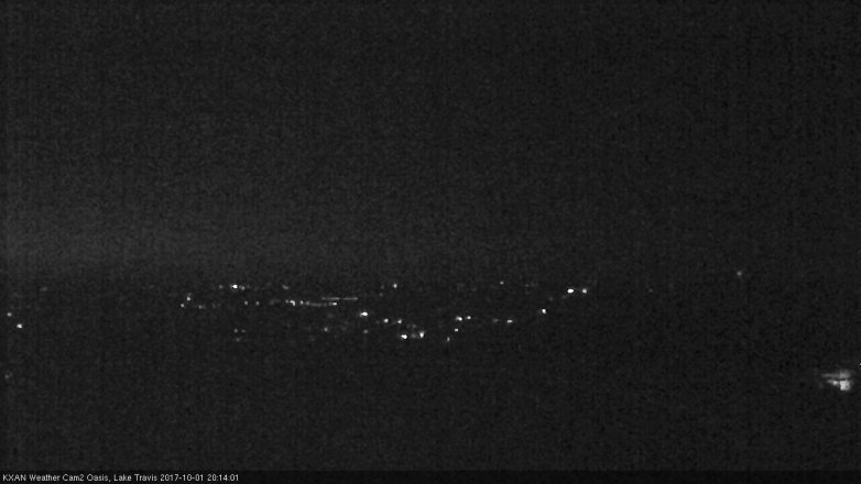 Lake Travis webcam, October 1, 2017 7:20 PM CT