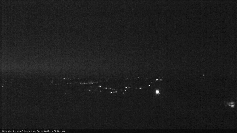 Lake Travis webcam, October 1, 2017 7:25 PM CT