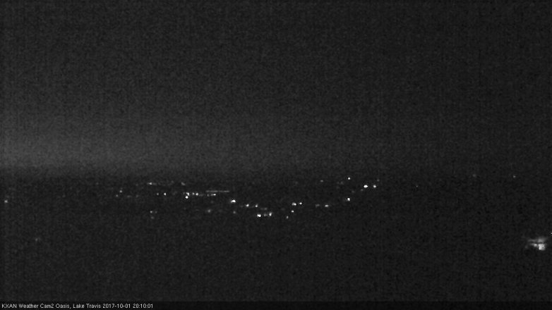 Lake Travis webcam, October 1, 2017 7:35 PM CT