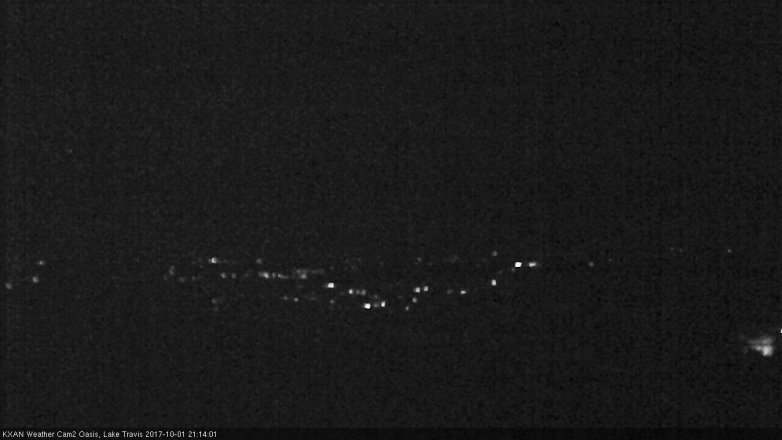 Lake Travis webcam, October 1, 2017 8:30 PM CT