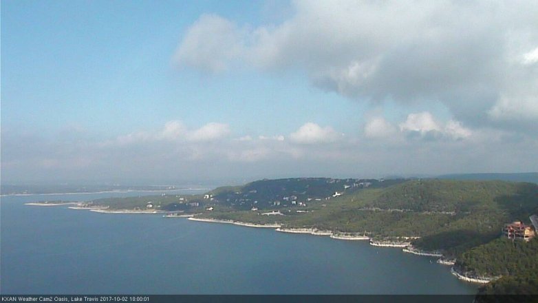 Lake Travis webcam, October 2, 2017 9:20 AM CT
