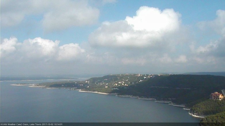 Lake Travis webcam, October 2, 2017 9:30 AM CT