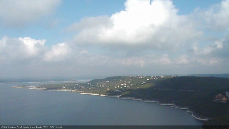 Lake Travis webcam, October 2, 2017 9:35 AM CT