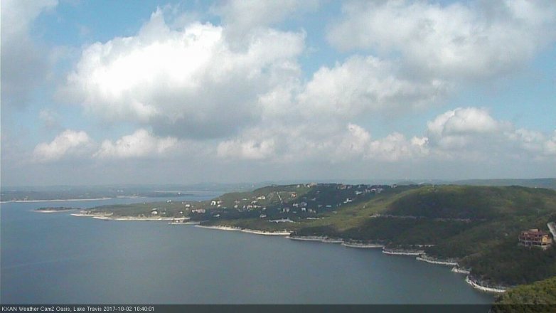 Lake Travis webcam, October 2, 2017 10:00 AM CT