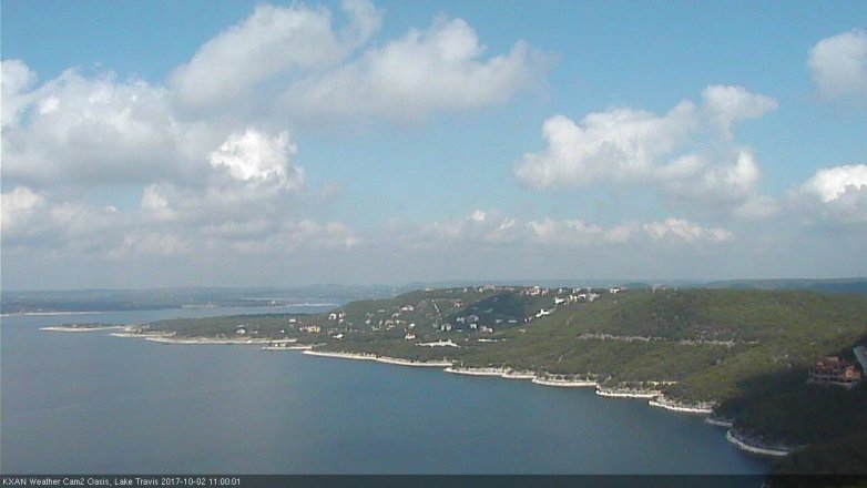 Lake Travis webcam, October 2, 2017 10:05 AM CT