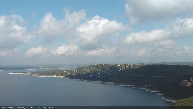 Lake Travis webcam, October 2, 2017 10:10 AM CT