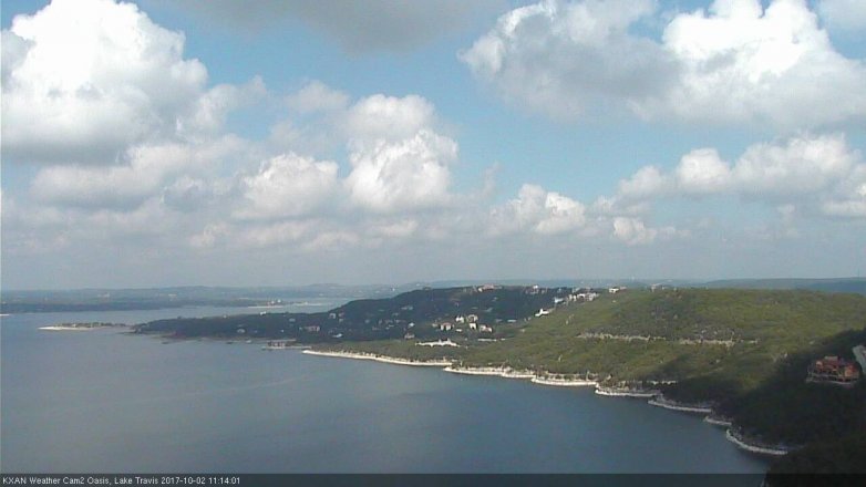 Lake Travis webcam, October 2, 2017 10:25 AM CT