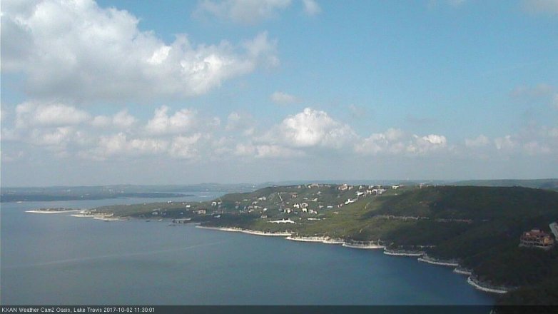 Lake Travis webcam, October 2, 2017 10:45 AM CT
