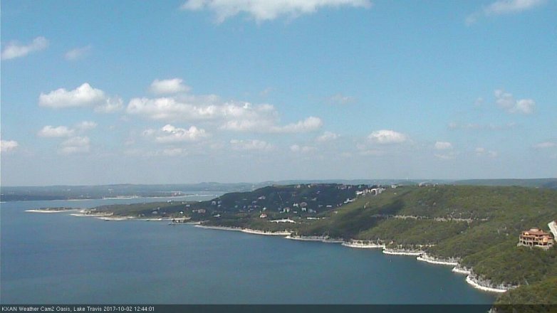Lake Travis webcam, October 2, 2017 12:00 PM CT