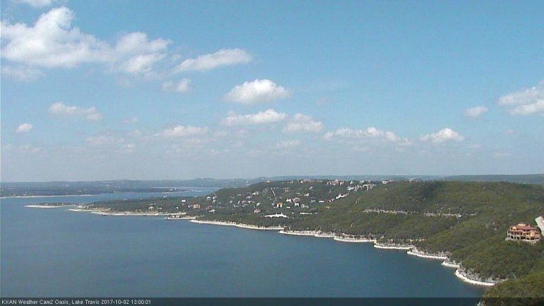 Lake Travis webcam, October 2, 2017 12:20 PM CT