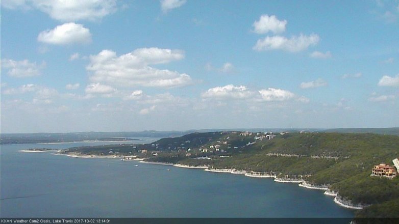 Lake Travis webcam, October 2, 2017 12:40 PM CT