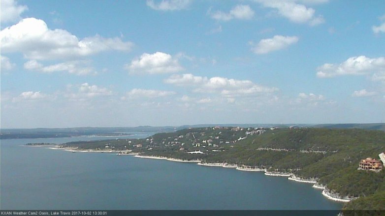 Lake Travis webcam, October 2, 2017 12:45 PM CT
