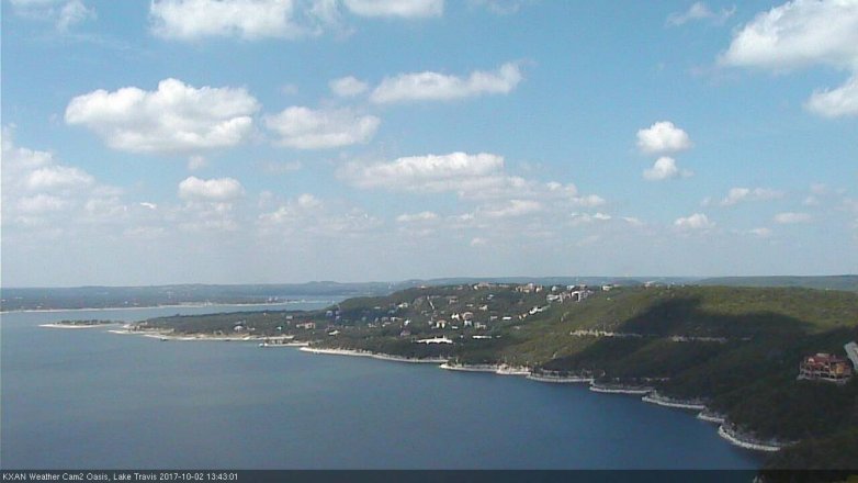 Lake Travis webcam, October 2, 2017 12:55 PM CT