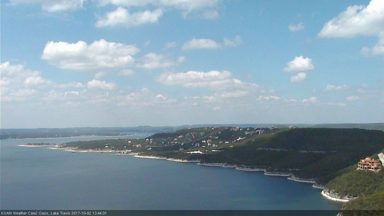 Lake Travis webcam, October 2, 2017 1:00 PM CT