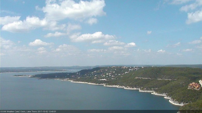 Lake Travis webcam, October 2, 2017 1:10 PM CT