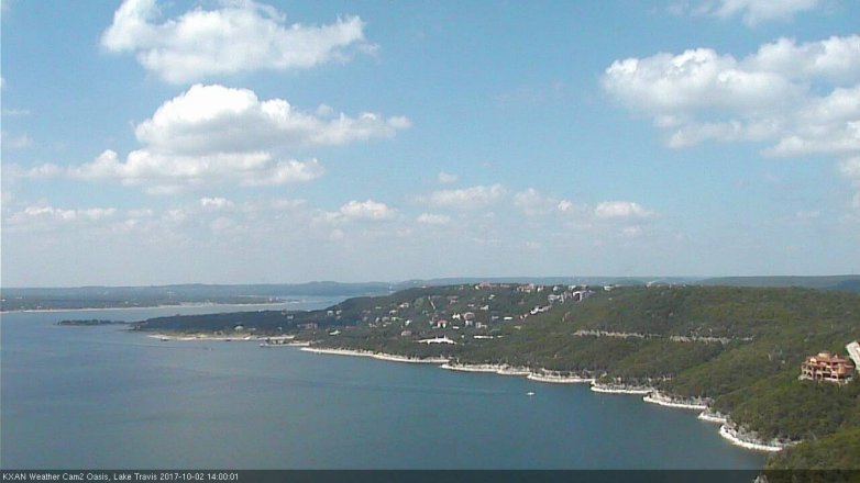 Lake Travis webcam, October 2, 2017 1:25 PM CT