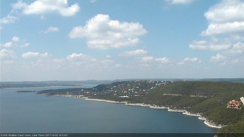 Lake Travis webcam, October 2, 2017 1:40 PM CT