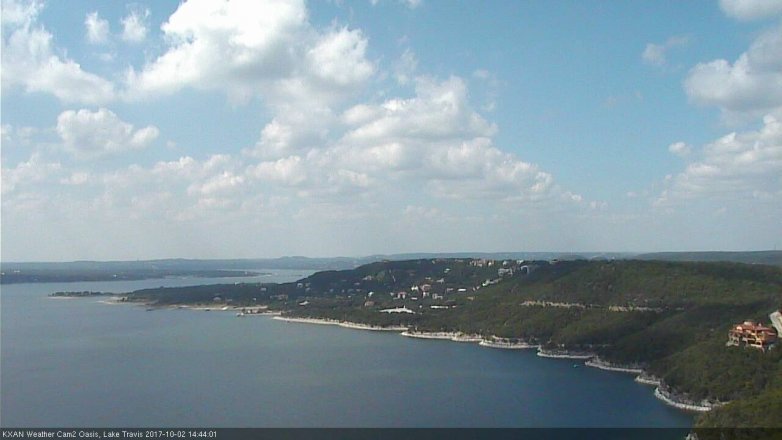 Lake Travis webcam, October 2, 2017 2:10 PM CT