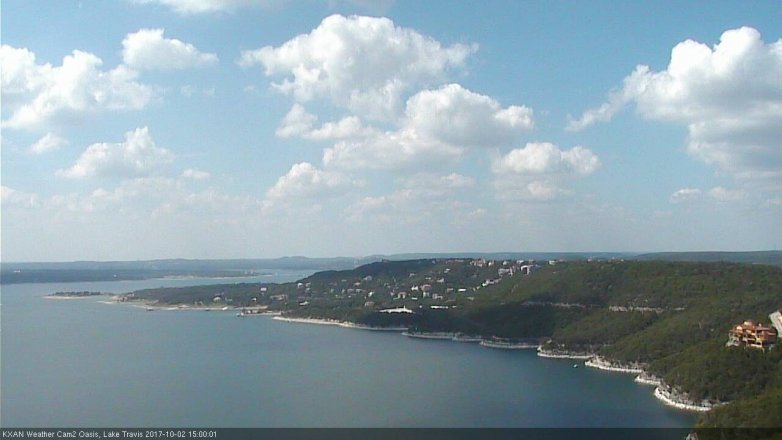 Lake Travis webcam, October 2, 2017 2:15 PM CT