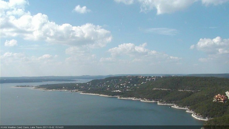 Lake Travis webcam, October 2, 2017 2:30 PM CT