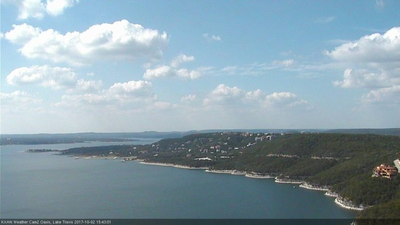 Lake Travis webcam, October 2, 2017 2:50 PM CT