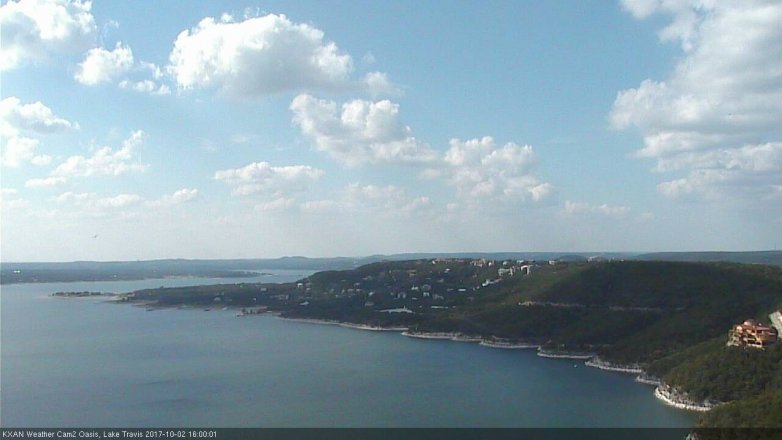 Lake Travis webcam, October 2, 2017 3:05 PM CT